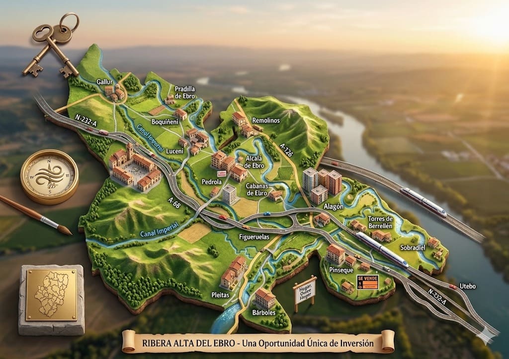Zonas para comprar vivienda en la Ribera Alta del Ebro