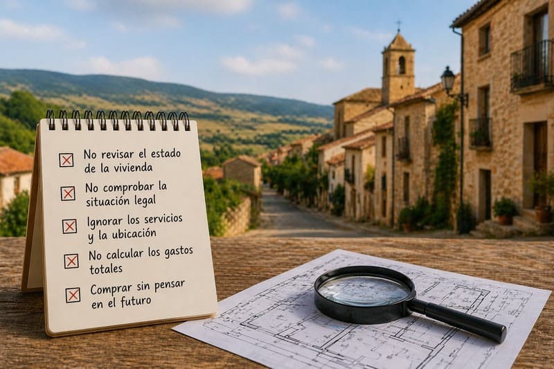 Errores al comprar vivienda en un pueblo en Ribera Alta del Ebro